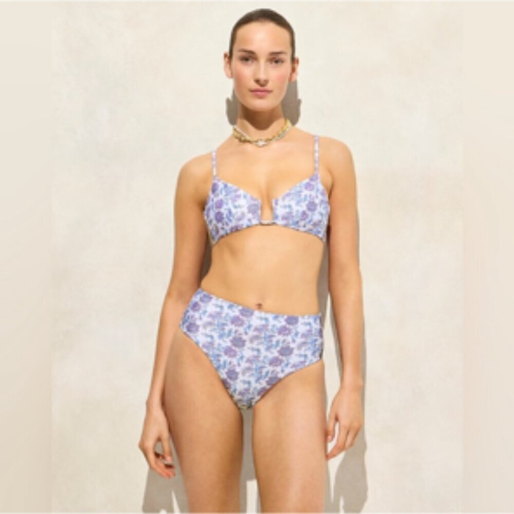 J. Crew Classic Sculpt Floral Bikini Mira/Halle NEW NWT Small
